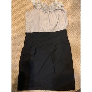 Black and grey dress